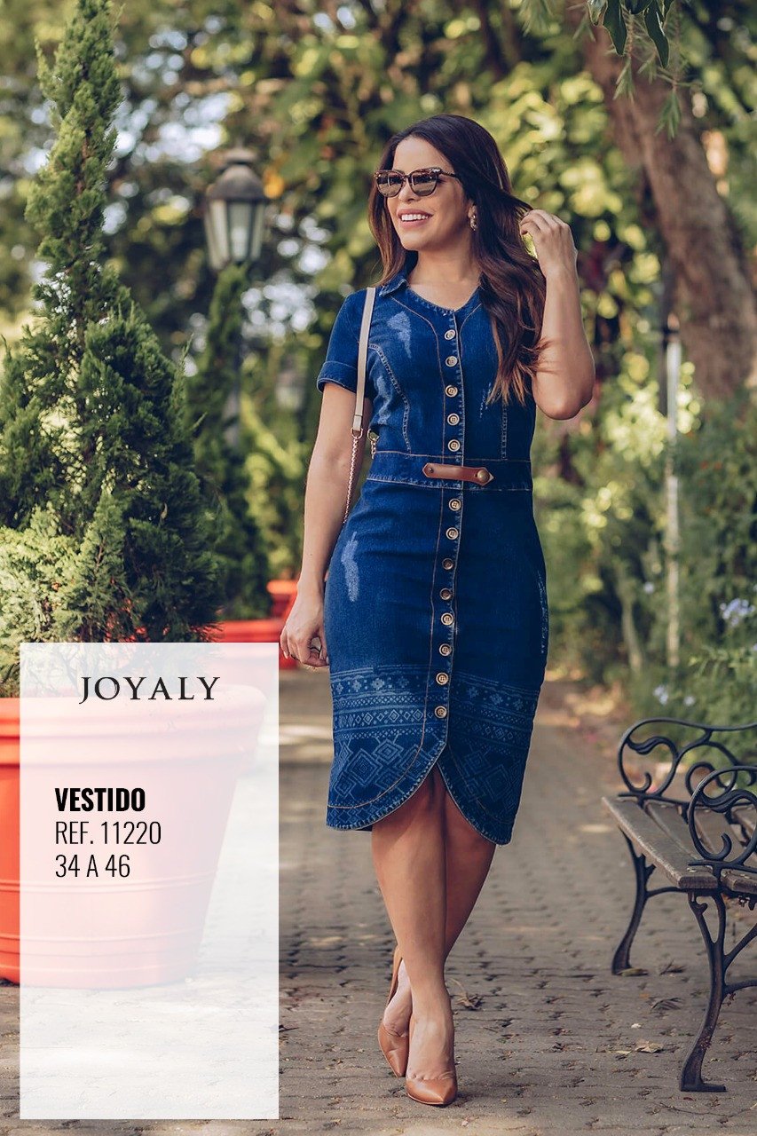 Joyaly fashion vestido jeans